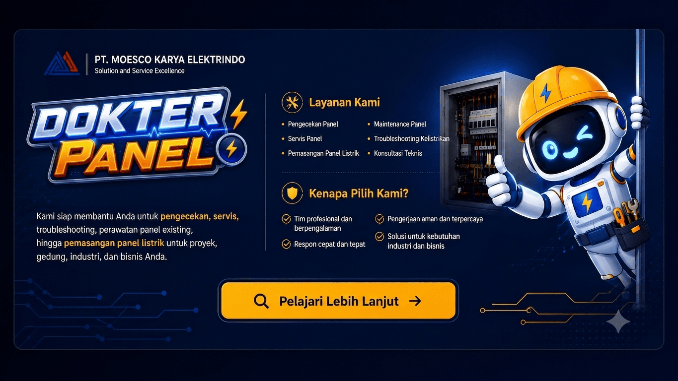 Dokter Panel by PT Moesco Karya Elektrindo untuk pengecekan, servis, maintenance, dan pemasangan panel listrik